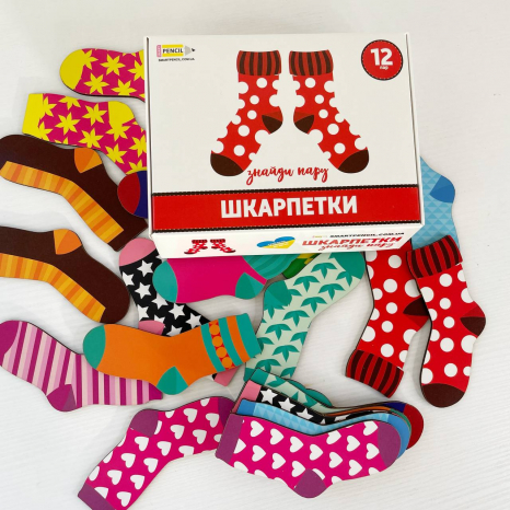 Дитяча розвиваюча гра на увагу Знайди пару шкарпеток SP