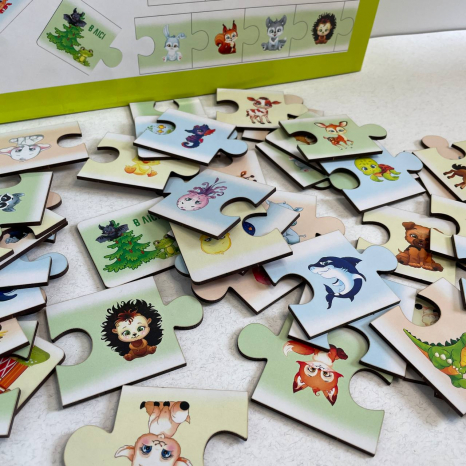 Дерев'яні пазли Хто де живе SP