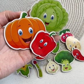 Набір дерев'яних фігурок Городина овочі SP