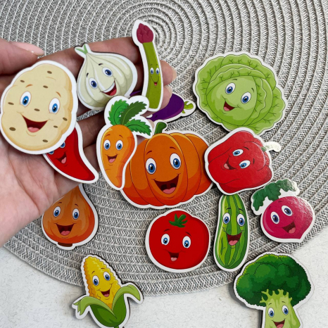 Набір дерев'яних фігурок Городина овочі SP