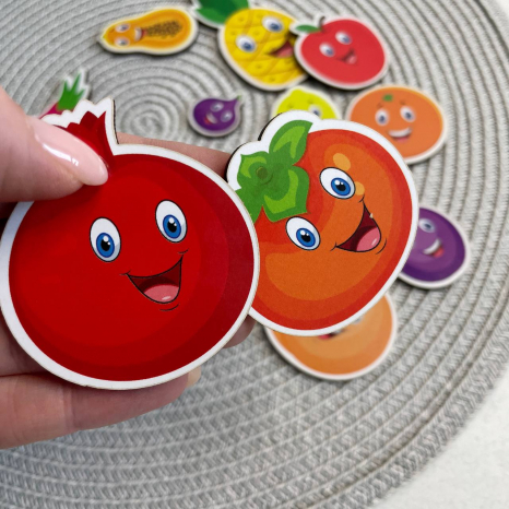 Набір дерев'яних фігурок Садовина фрукти SP