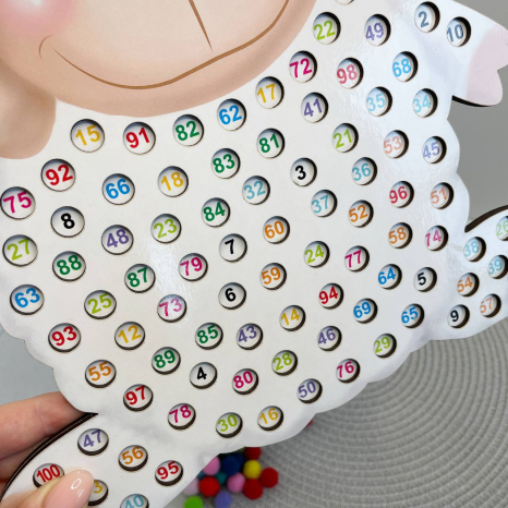 Пухнастий рахунок Вівця 1-100 SP