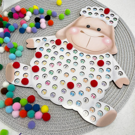 Пухнастий рахунок Вівця 1-100 SP