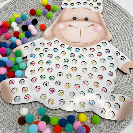 Пухнастий рахунок Вівця 1-100 SP