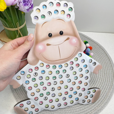 Пухнастий рахунок Вівця 1-100 SP