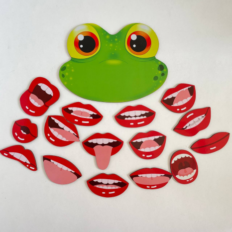 Дерев'яна гра на міміку та артикулярію Губата жаба SP