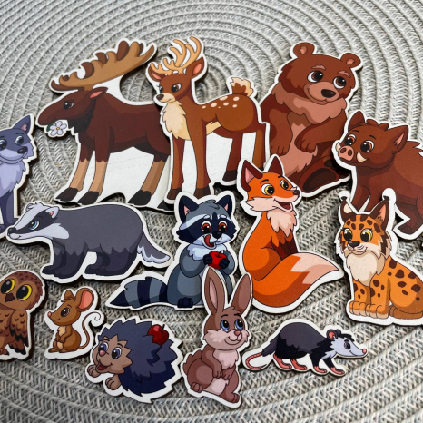 Набір дере'вяних фігурок Лісові тварини SP