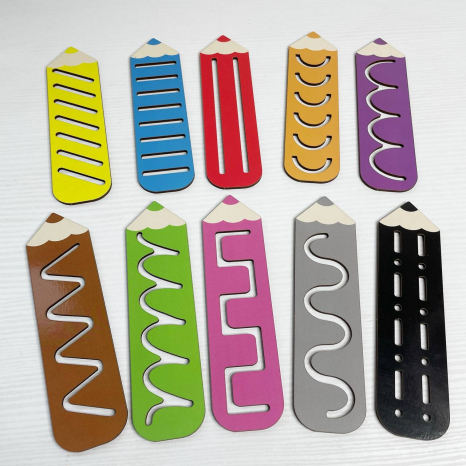 Дерев'яні графомоторні доріжки Олівчики SP