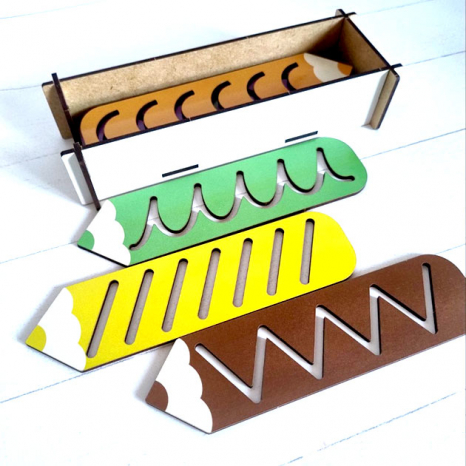 Дерев'яні графомоторні доріжки Олівчики SP