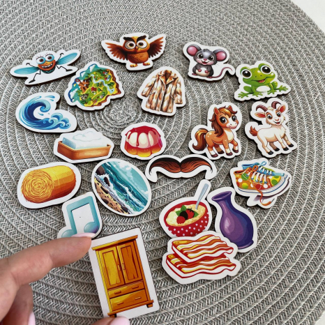 Дерев'яні фігурки 1 тип складова структури слова SP