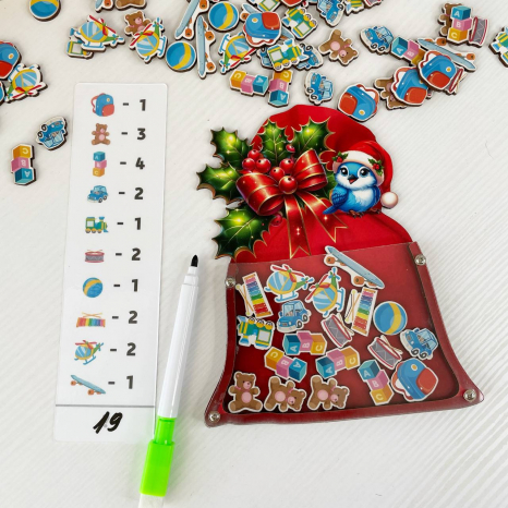 Математическая игра "В мешке-подарки Санты" SP