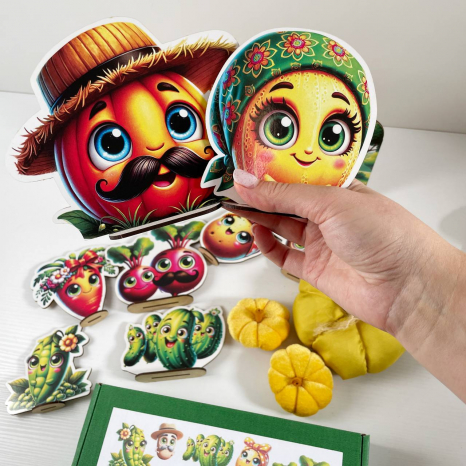 Настільний театр до казки Ходить Гарбуз по Городу