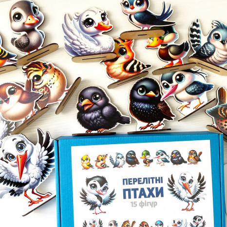 Набір фігур Перелітні птахи з картками з описом SP