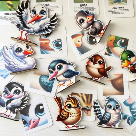 Набір фігур Перелітні птахи з картками з описом SP