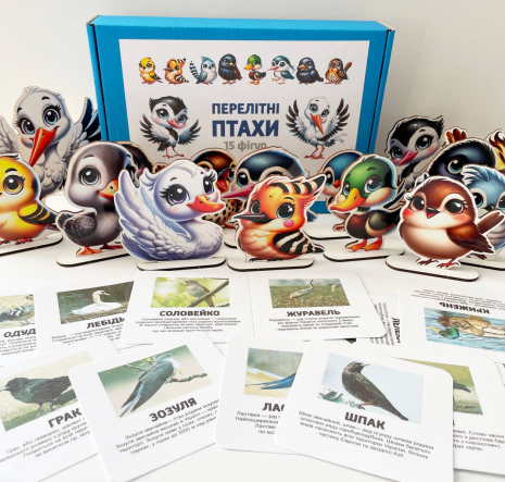 Набір фігур Перелітні птахи з картками з описом SP