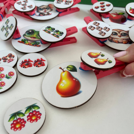 Развивающая игра с прищепками Словосмена 1-2-5 SP