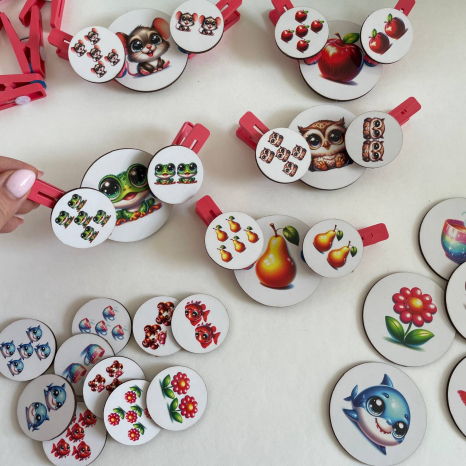 Развивающая игра с прищепками Словосмена 1-2-5 SP