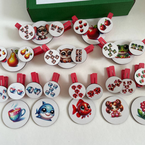 Развивающая игра с прищепками Словосмена 1-2-5 SP