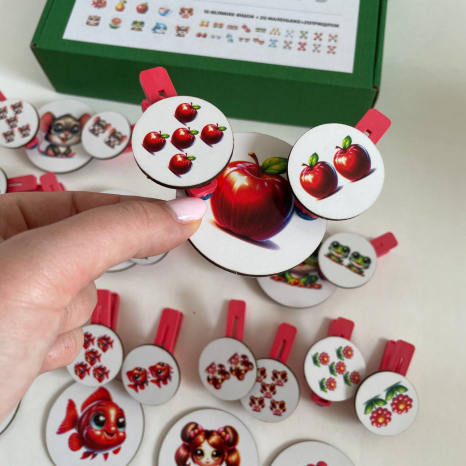 Развивающая игра с прищепками Словосмена 1-2-5 SP