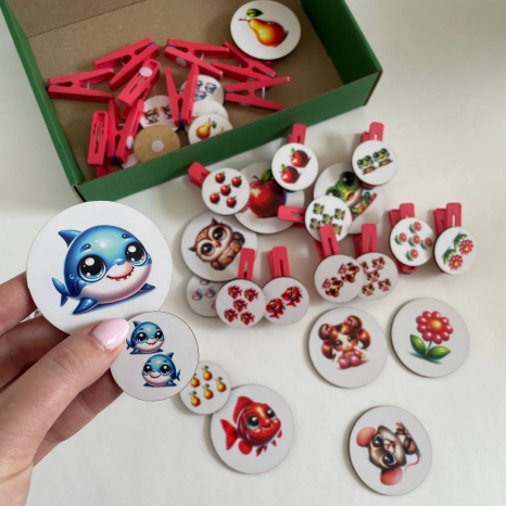 Развивающая игра с прищепками Словосмена 1-2-5 SP