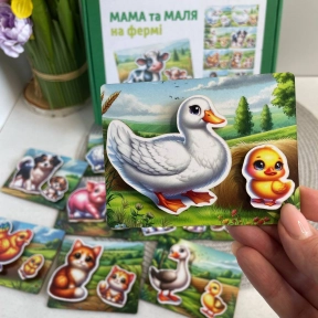 Деревянная игра с липучками Мама и малыш На ферме SP