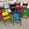 Набір іграшкових дерев'яних стільців. 10 кольорів SP