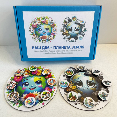 Гра - сортер на липучках  Наш дім - планета Земля SP