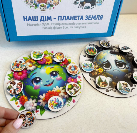 Гра - сортер на липучках  Наш дім - планета Земля SP