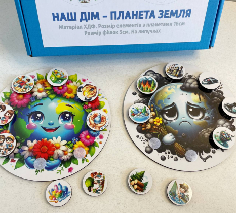 Гра - сортер на липучках  Наш дім - планета Земля SP
