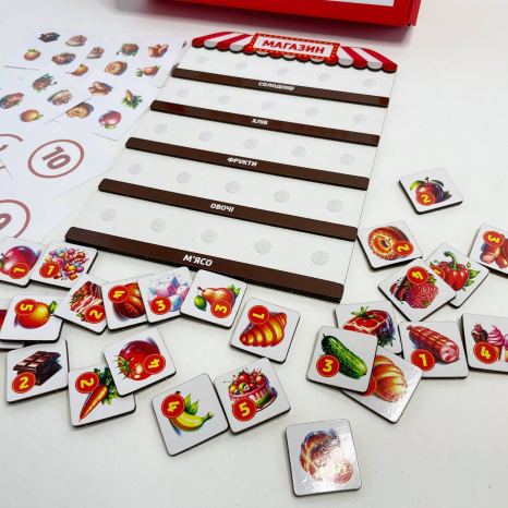 Дерев`яна математична гра Магазин на липучках SP