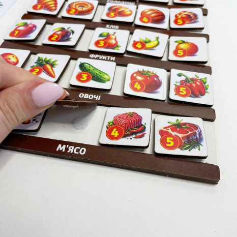 Дерев`яна математична гра Магазин на липучках SP