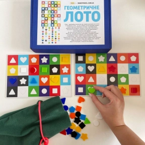 Розвиваюча тактильна гра Геометричне лото SP