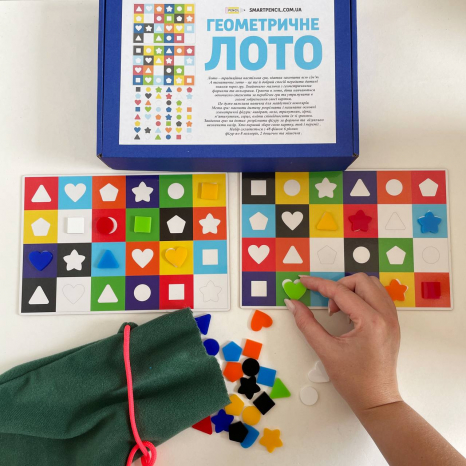 Розвиваюча тактильна гра Геометричне лото SP