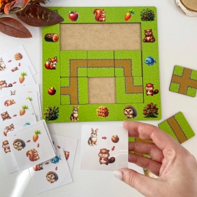 Игра-головоломка на построение дорожек Лесные маршруты SP