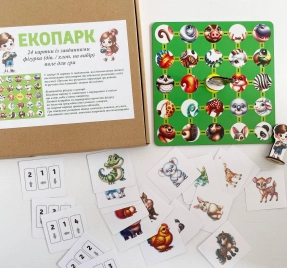 Детская настольная игра на развитие внимания и памяти ЭкоПарк