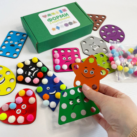 Геометричні фігури Емоції з помпонами SP