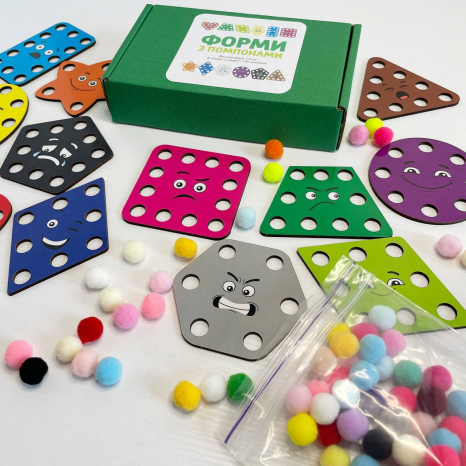 Геометричні фігури Емоції з помпонами SP