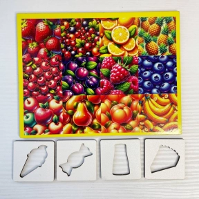 Дощечка Фруктово-ягідні прикметники Пиріг, Цукерка, Морозиво, Сік