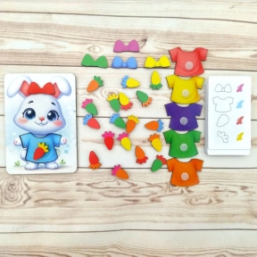 Розвиваюча гра на тренування, уваги, пам'яті Маленьке зайчатко