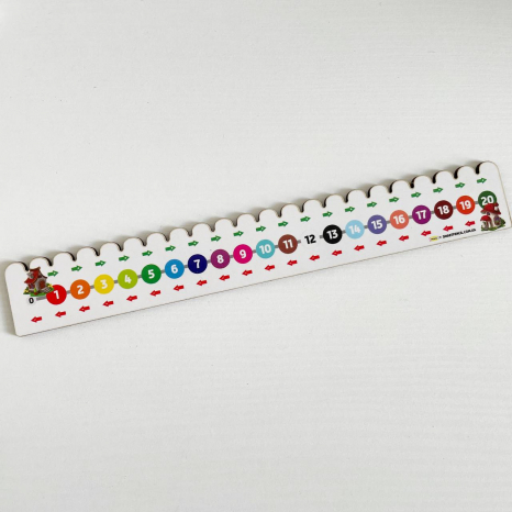 Лінійка числовий промінь до 20-ти