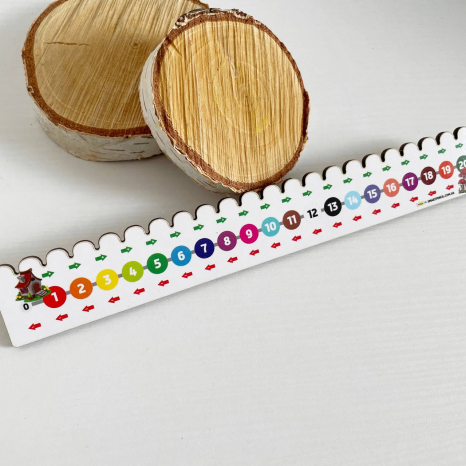 Лінійка числовий промінь до 20-ти