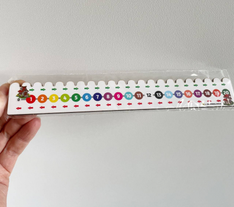 Лінійка числовий промінь до 20-ти