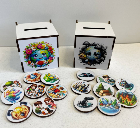 Дерев'яні бокси для сортування Наш дім - планета Земля SP