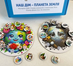 Игра - сортер на липучках Наш дом - планета Земля SP