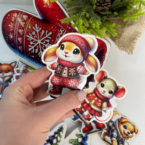 Настільний дерев'яний театр до казки Рукавичка SP