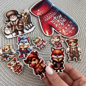 Набор деревянных фигурок для сказки Рукавичка SP