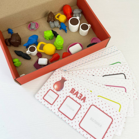 Логопедичний набір для сортування Різні розміри 1ССС