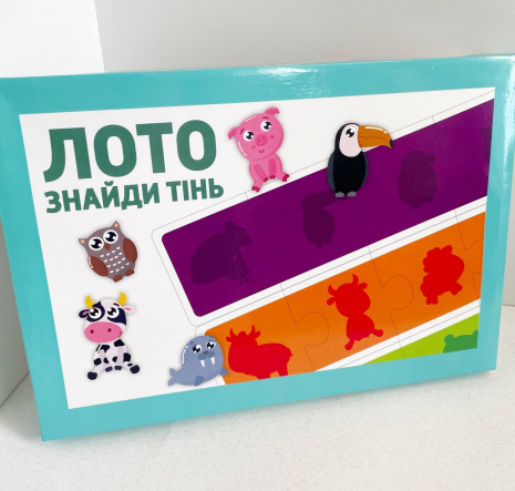 Дерев'яне лото з тінями Тварини SP