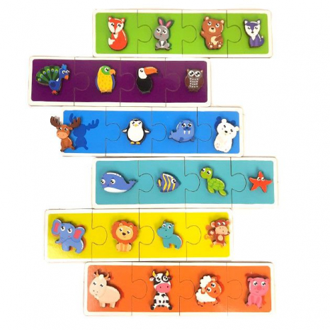 Дерев'яне лото з тінями Тварини SP