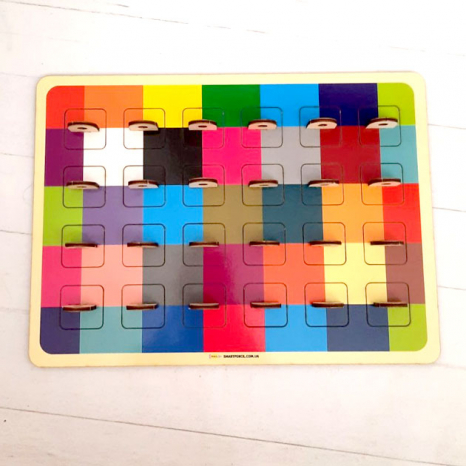 Дерев'яна розвиваюча гра - мозаїка Знайди колір SP